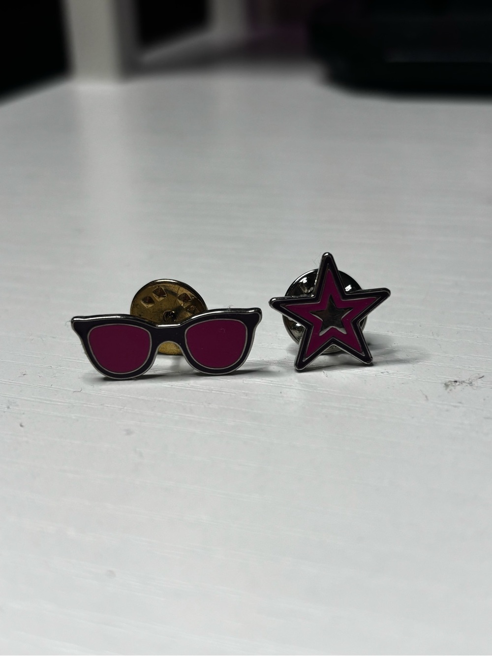 American Girl Pink Sunglasses and Star Enamel Pin Set